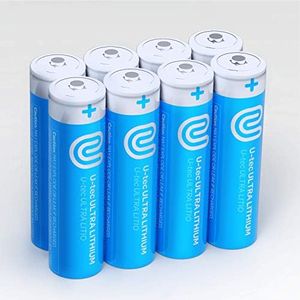 U-tec AA Ultra Lithium Battery (Pack of 8), 3000mAh 1.5V, Longest-Lasting AA Battery, Up to 10 Years in Storage and No Leaks Guaranteed, Works in Extreme Temperatures, Non Rechargeable