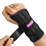 FREETOO Doctor Approved Wrist Support with 3 Stays,Adjustable Day Night Carpal Tunnel Wrist Splint for Men Women,Wrist Support Brace for Arthritis,Tendonitis,Sprained,RSI, Sports Protect, Right(S/M)