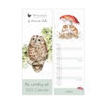 Wrendale Designs by Hannah Dale - The Country Set - 2025 Slim Calendar -147mm by 420mm