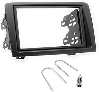 Sound-Way Kit Montaje Autoradio, Marco 2 DIN Radio para Coche, Soportes de Montaje, Adaptador Antena, Llaves de Desmontaje, Compatible con Fiat Idea Lancia Musa