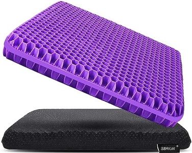 Gel Seat Cushion - Double Thick Honeycomb Breathable Design Egg Seat Cushion with Non-Slip Cover - Office Chair Car Seat Cushion - Sciatica & Back Pain Relief - Perfect for Office Chair Car Wheelchair