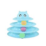 emily pets Cat Toy Roller 3-Level Turntable Cat Toy Balls with Three Colorful Balls Interactive Kitten Fun Mental Physical Exercise Puzzle Toys.