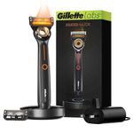 Gillette Heated Razor for Men, Starter Shave Kit by GilletteLabs, 1 Handle, 2 Razor Blade Refills, 1 Charging Dock