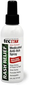 Tecnu Rash Relief Medicated Anti Itch Spray with Scar Prevention, 6 Fl Oz, Protection & Itchy Skin Relief from Poison Ivy, Poison Oak, Rashes, Insect Bites & Sunburn, Homeopathic Skin Care