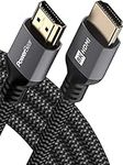 PowerBear 8K HDMI 2.1 Cable 10 ft | 48Gbps Ultra High Speed Braided Nylon Cord 4K@120Hz 8K@60Hz, eARC, Dynamic HDR 12,for Laptop, Monitor, PS5, PS4, Xbox One, Fire TV, Apple TV & More