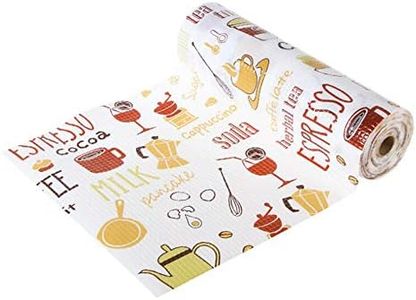 SEIFINI Multi-Function Drawer Shelf Liner Non Adhesive Foam Paper for Kitchen Cabinets, Refrigerator, Drawers Shelves, Cabinets Storage, Placemats (Red, 12'' x 196'')