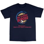 Robot Rave Big Kahuna Burger T-Shirt (X-Large, Navy Blue)