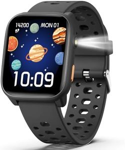 Kids Smart Watch with Puzzle Games, 1.83" Kids Watches Heart Rate, Sleep Monitor, Pedometer, Alarm Clock, Flashlight, Gift for 6-16 Year Old Boys Girls Toys