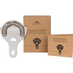 Top Shelf Bar Supply Hawthorne Cocktail Strainer - Stainless Steel Strainer for Professional Bartenders and Mixologists Stainless Steel