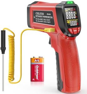 CEILSTES Infrared Thermometer Gun, Non-Contact Digital Laser Temperature Gun, -58°F to 1076°F, Adjustable Emissivity and Max/Min Values for Industrial, Cooking, Griddle,Engine, HVAC (Not for Human)