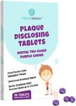 96 Count, Plaque Dental Disclosing Tablets for Kids or Adults, Shows Plaque, Helps Teach Brushing Habits for Clean Teeth, by Fresh Knight, Pack of (1)