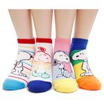 EVEISOCKS The Peanuts Snoopy Cartoon Movie Series Women's Original Socks, S_04, One Size