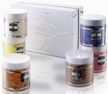Birthday Gifts from Daughter, Body Scrub, Gifts for Women & Men, 6 Pack Exfoliating Body, Face, Hand, Foot Scrub, Himalayan Salt, Brown Sugar, Coconut, Arabica Coffee & More, Essential Oils