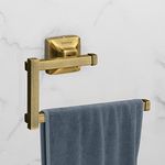 Plantex 304 Grade Stainless Steel Napkin Holder for Washbasin/Hand Towel Hanger or Kitchen/Towel Holder/Bathroom Accessories - Squaro (Brass Antique)