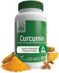 Health Thru Nutrition Curcumin 650mg BCM-95 Curcugreen | Turmeric Curcumin Complex | High Absorption | Healthy Inflammation Response | Clinically Studied | 3rd Party Tested | Non-GMO (Pack of 60)