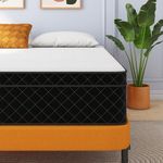Mattress Queen Size,Swbvs 12 Inch Memory Foam with Pokect Spring Hybrid Firm Queen Matress Size with Hybrid Bed Mattress in a Box Pressure Relief & Supportive Matelas