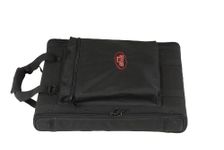 SKB 1U Soft Rack Case, Steel Rails, Heavy Duty zippers, outer pocket, Shoulder straps