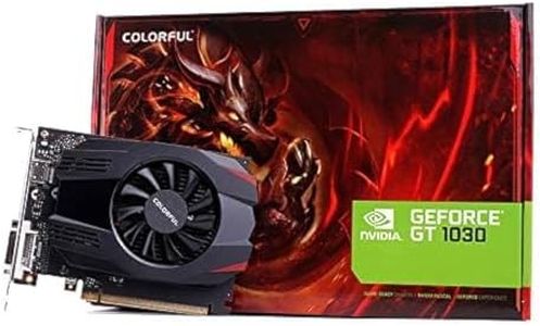 Colorful GeForce GT 1030 4GB DDR4 RAM GDDR4 Pci_e Graphics Card with Single Fan (GT1030 4G-V) Can Play Most of AAA Game Titles 64 bit 1152 Mhz Clock Speed GTA V Can be Played 3 Years Warranty