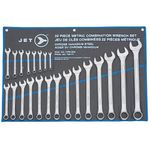 JET Combination Wrench Set - Metric Raised Panel Wrenches with Storage Pouch - 22 Pieces