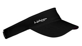 Halo Headband Sweatband Sport Visor, Black,One Size