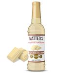 Matteo's Sugar Free Coffee Flavoring Syrup, White Chocolate, Delicious Coffee Syrup, 0 Calories, 0 Sugar coffee syrups, Keto Friendly, 25.4 Fl Ounce