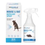 ROSHIELD 250ml Rats & Mice Repellent Spray, Extra Strong Organic Peppermint Oil Formulation, Non-Toxic, Fast Acting, Safe for Humans & Animals