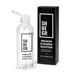 SHOEGR Shoe Cleaning Solution | Essential Shoe Shiner Cleaner for Sneakers, Knit, Nubuck, Suede | Shoe Shampoo with Ultimate Cleaning Capacity | Ideal for Mesh, Leather, Canvas Shoe Cleaning (100 ML)