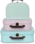 Jewelkeeper Paperboard Suitcases, S