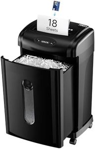 KRT Paper Shredder for Home Office, 18-Sheet Micro Cut Office Shredder Auto Feed Cross Cut Shredder with 8 Gallons Bin, P-4 High Security Level, Shreds CDs/DVDs