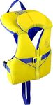 Stohlquist Infant Life Jacket, US Coast Guard Approved, Type II Life Vest (8-30 lbs) for Babies and Toddlers, Support Collar with Grab Handle (Yellow/Blue)