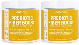 GOBIOTIX Fiber Supplement - Prebiotic Soluble Fiber Powder, Supports Gut Health and Digestive Regularity - Gummies Alternative - Gluten & Sugar Free, Keto, Vegan - 1 Scoop Daily, 35 Servings (2 Pack)