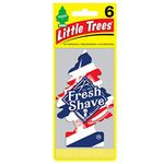 LITTLE TREES Car Air Freshener 6-Pack (Fresh Shave)