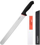 BOLEXINO 12 Inch Carving Slicing Knife, Ultra Sharp Premium Ham Slicer Knife, Great for Slicing Roasts, Meats, Fruits and Vegetables (12" Carving Knife)