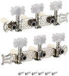 PATIKIL Guitar Tuning Pegs Machine Heads Tuning Keys Tuners for Classical Guitar Single Hole 3L 3R, 1 Set, White