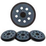 AxPower 4 Packs 5 inch 8 Hole Replacement Sander Pads 5" Hook and Loop Sanding Backing Plates for 743081-8 743051-7, DeWalt 151281-08 DW4388, Porter Cable, Hitachi 324-209