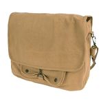 Rothco Vintage Canvas Paratrooper Crossbody Shoulder Bag, Coyote Brown