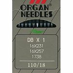 Organ DB X 1 Industrial Needles 16X257 Size 110/18 (10)