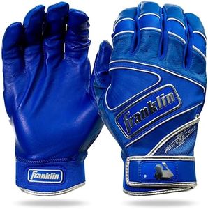 Franklin Sports Chrome Powerstrap™ Batting Gloves - Royal - Youth Large