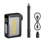 Fanttik X10 Ace Mini Tiny Bicycle Pump with Gauge, 120PSI Electric Bike Pump with Presta and Schrader Valve, Auto Stop, Fast Inflation for Road Bike
