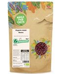 Wholefood Earth Organic Aduki Beans 1kg Vegan | GMO Free | High Fibre | High Protein | Certified Organic