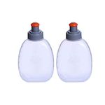 AONIJIE 2 Pcs Sports Collapsible Water Bottle BPA Free TPU Soft Drink Water Kettle Foldable Flask for Hiking Bicycling Running Climbing (2pcs-170ML-PP5)