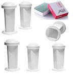 Randhawa Global Combo of 6 Polypropylene Staining Coplin Jars, 50 Glass Slides(75x 26x 1.3mm)