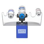 AHS American Hospital Supply Medicine Vial Holder Blue Base Transparent Hands Free Vial Holder with 7 Slots Mayo Stand Style | Medical Supplies & Equipment