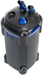 AMOSIJOY 265GPH 3-Stage Canister Filter, Ultra-Quiet External Aquarium Filter with UV Sterilizer and Free Media for Large Fish Tanks and Aquariums (265GPH)