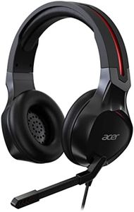 Acer Nitro Gaming Headset NHW820 - (Omni-Directional mic, Adjustable Size, 50 mm Drivers, 3.5 mm Jack, Black and red)