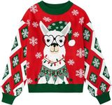 RAISEVERN Christmas Sweater Women L