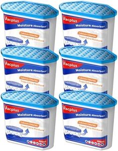 Vacplus Moisture Absorbers 6 pack, Portable Humidity Absorber Boxes for Your Bathroom, Closet & Car, Dehumidifier with Fragrance Free, 16.0 Oz