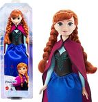 Mattel Disney Frozen Toys, Anna Fashion Doll & Accessory with Signature Look, Inspired by the Movie