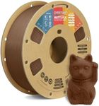 OVERTURE Matte PLA Filament 1.75mm,PLA Matte Filament 1.75mm,1kg Spool (2.2lbs),Dimensional Accuracy +/-0.03mm, Fit Most FDM Printer(Matte Chocolate)