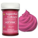 Sugarflair Spectral Hot Pink Food Colouring Paste, Highly Concentrated Food Colouring for Buttercream, Sugar Paste, Royal Icing, Cake Mixes and More! Vibrant Colour Food Dye - 25g